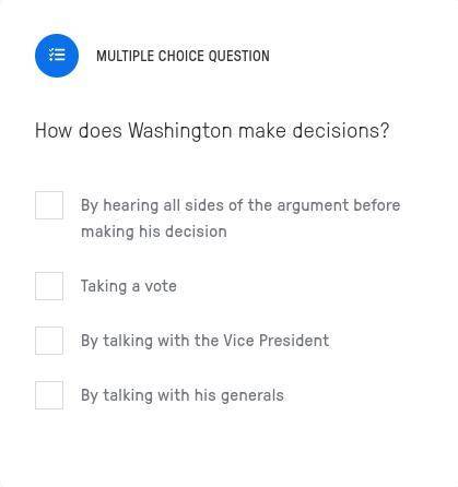 How does Washington make decisions?