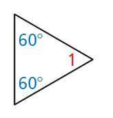 Find m∠1. Then classify the triangle by its angles