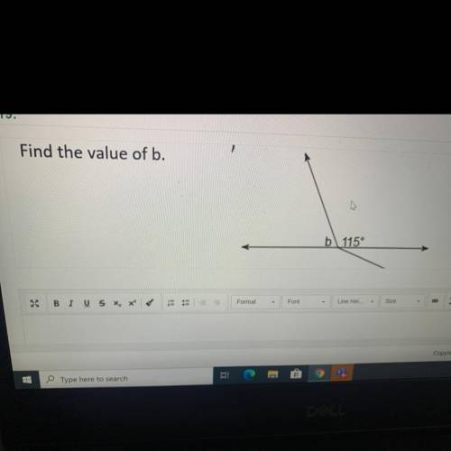 Find the value of b.