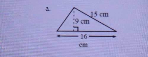 Calculate the exact area of the shapes below