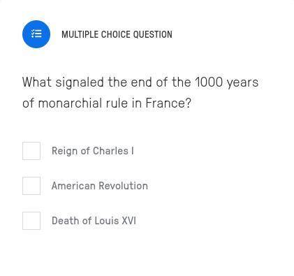 What signaled the end of the 1000 years of monarchial rule in France?