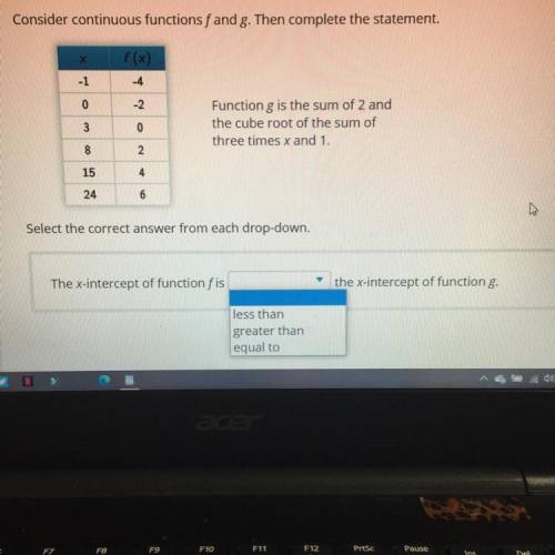 The answers are 
A. Less than
B. Greater than 
C. Equal to