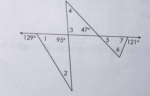 What is angle 1,2,3,4,5,6,7