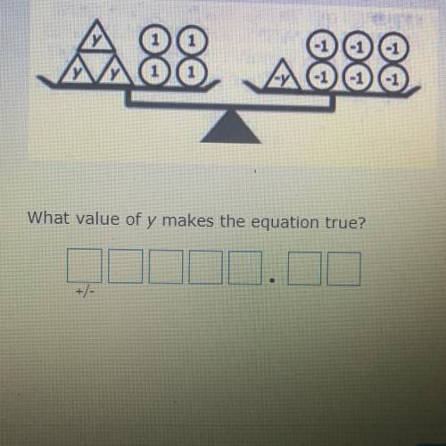 What value of Y makes the equation true ?