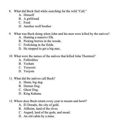 Please help me there is 12 Questions