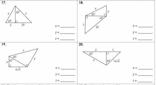 Right triangles and trigonometry need help