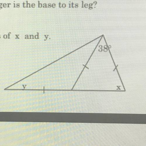 HELP PLS :)
can someone explain HOW to find y
i already know x=71