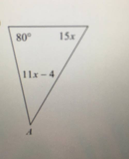 Find the measure of angle A.
Please help??