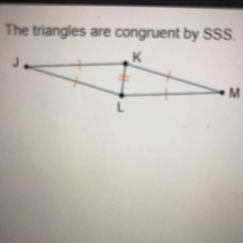 The triangles are congruent by SSS

Which transformation(s) can be used to map one
triangle onto t