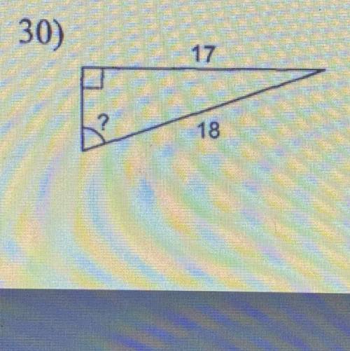 Find the measure of the indicated angle to the nearest degree
Please show all steps ty