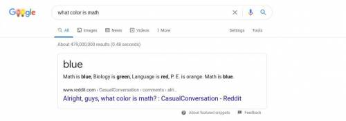 Okay Math is blue it is the /very first thing/ that comes up!

So looking at my evidence....
Is ma