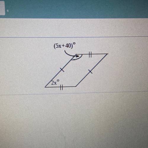 HELP!! Find the value of x. The angle measures 360°
