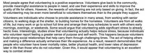 In “The Many Sides of Volunteering,” how effective is the author’s response to the counterclaim tha