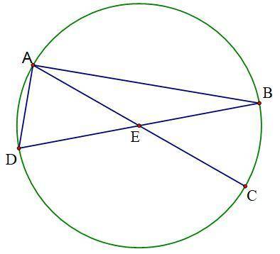 In Circle E, if measure of arc AB = 140, find the measure of arc AD.