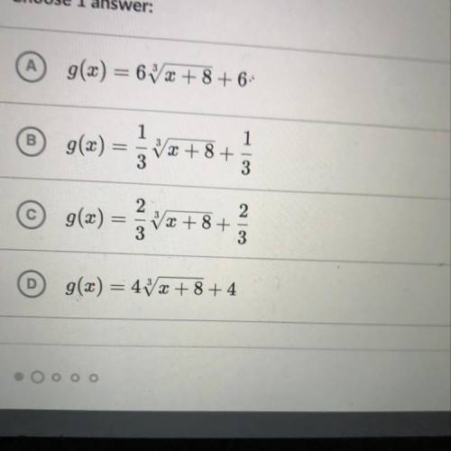 What is the equation of g?
