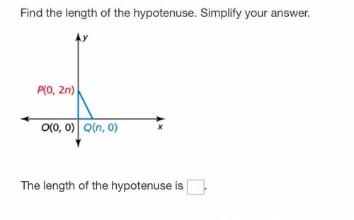 Find the hypotenuse.