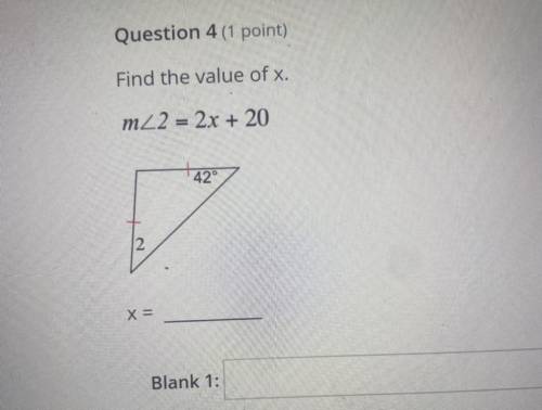 Help 
Find the value of X