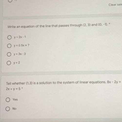 Couldnt edit but i need the last question there answer 20 points