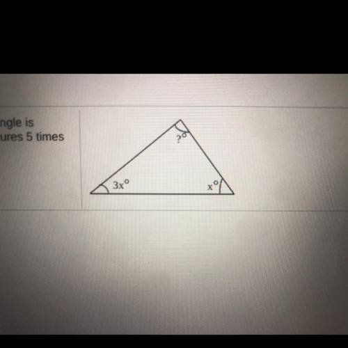 Find the measures of the angles of a triangle of the measure of one angle is three times the measur