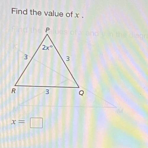 Find the Value of X.
(Plz help, 15 points, EASY FOR GENIUS)