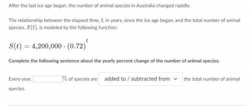 Every year, ___%percent of species are added to or subtracted from the total number of animal speci