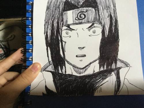 Sauske from Naruto (pen went out when I was shading his clothes TvT)