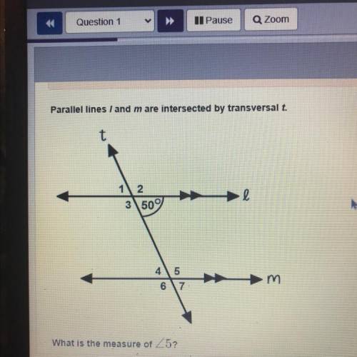 What is the measure of angle 5