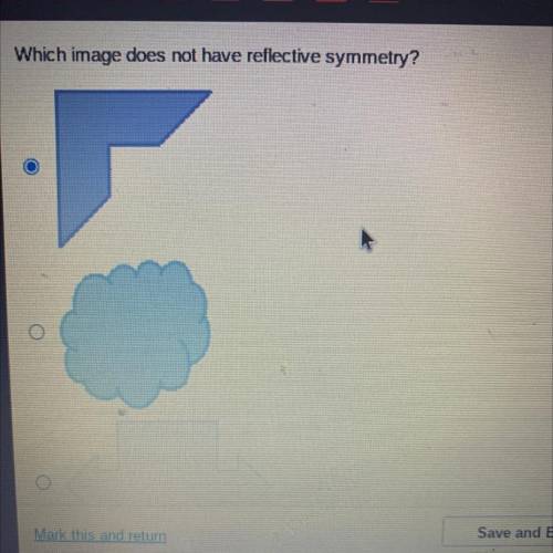 Which image does not have reflective symmetry?