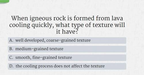 PLEASE help its a question about rocks I'm tryna score a 80