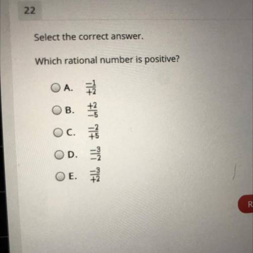 Which rational number is positive?