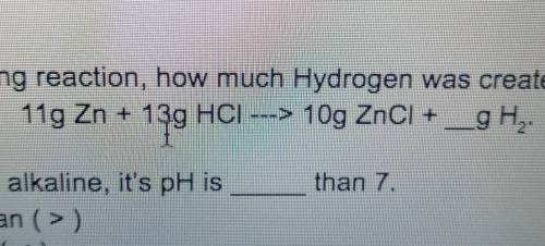 How much hydrogen was created?