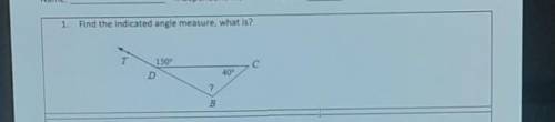 Find the indicated angle measure what what is ?