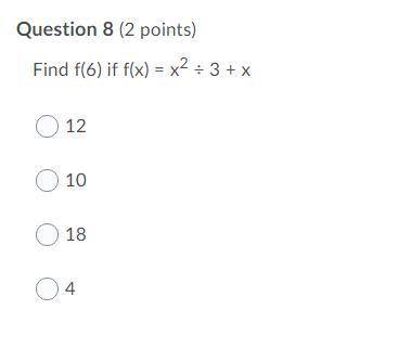 Find f(6) if f(x) = x^2 ÷ 3 + x