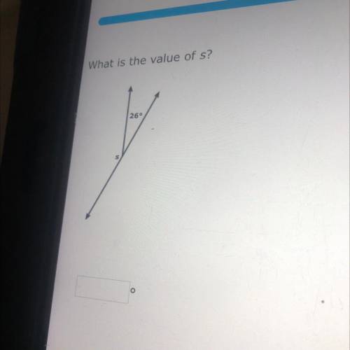What is the value of s