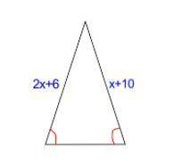 Solve for x triangle