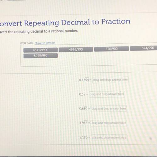 Convert Repeating Decimal to Fraction

Convert the repeating decimal to a rational number.
ITEM BA