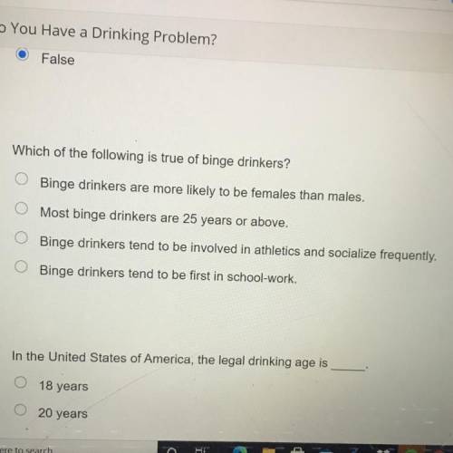 Which of the following is true of binge drinkers?
