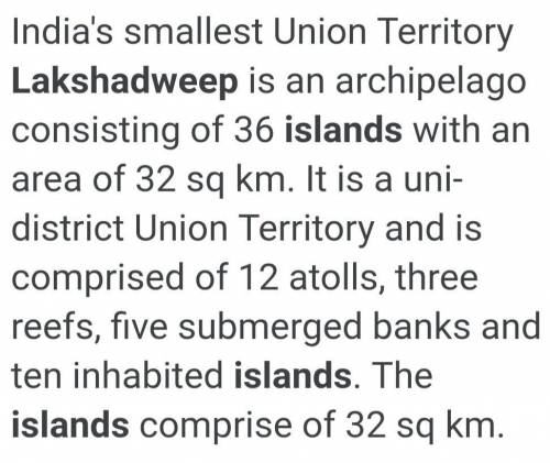 Write about Lakshadweep Island.​