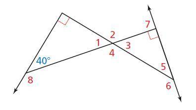Find the measure of the numbered angle.
m∠5 =
