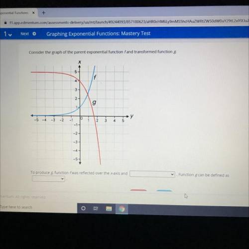 Pleaseeeeee helpppppppp !

Consider the graph of the parent exponential function fand transformed