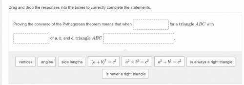 Drag and drop the responses into the boxes to correctly complete the statements.