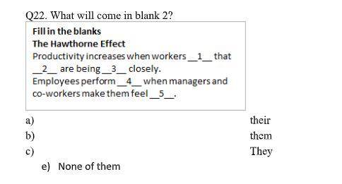 Q22. What will come in blank 2?
