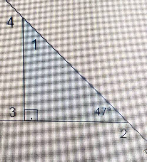 47 I a) Find the values of Angles 1, 2, 3, and 4. Show your steps or explain your reasoning for eac