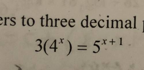 How can I use logarithms to solve this equation?