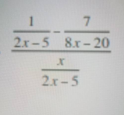I need to simplify the complex fraction.