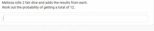 Probability of getting a 12