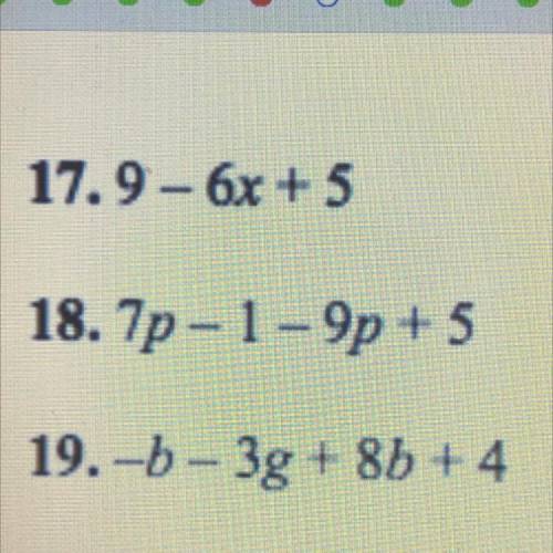 Pls help me with #17 #18 #19 10 points