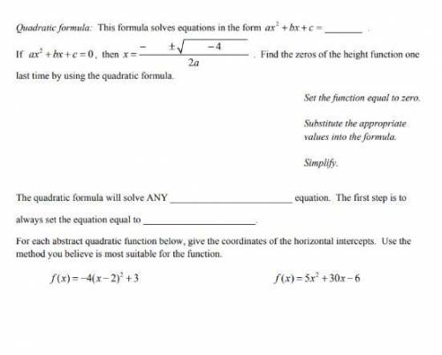 How do I solve these quadratic equations?