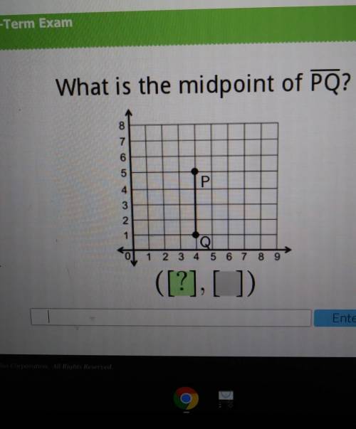 What is the midpoint of PQ?