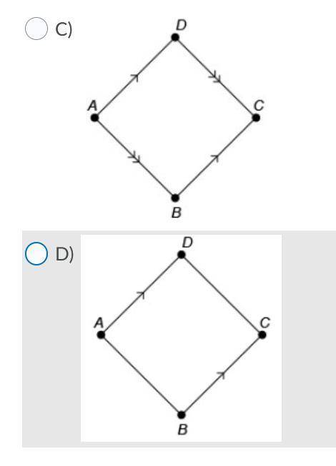 Which of the following quadrilaterals must be a parallelogram according to the minimum criteria?